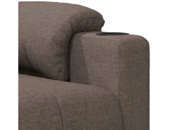 Outlet Poltrona Reclinável | Poltrona Confortável Relax tecido cinzento-acastanhado SHL447175 Taupe