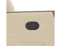 New Poltrona Reclinável | Poltrona Confortável Relax tecido cor SHL377302 Creme