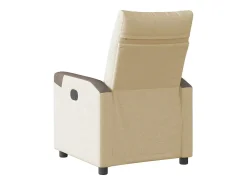 New Poltrona Reclinável | Poltrona Confortável Relax tecido cor SHL377302 Creme