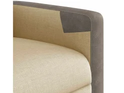 New Poltrona Reclinável | Poltrona Confortável Relax tecido cor SHL377302 Creme
