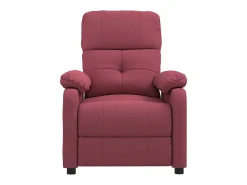 New Poltrona Reclinável | Poltrona Confortável Relax tecido tinto SHL108827 Vermelho