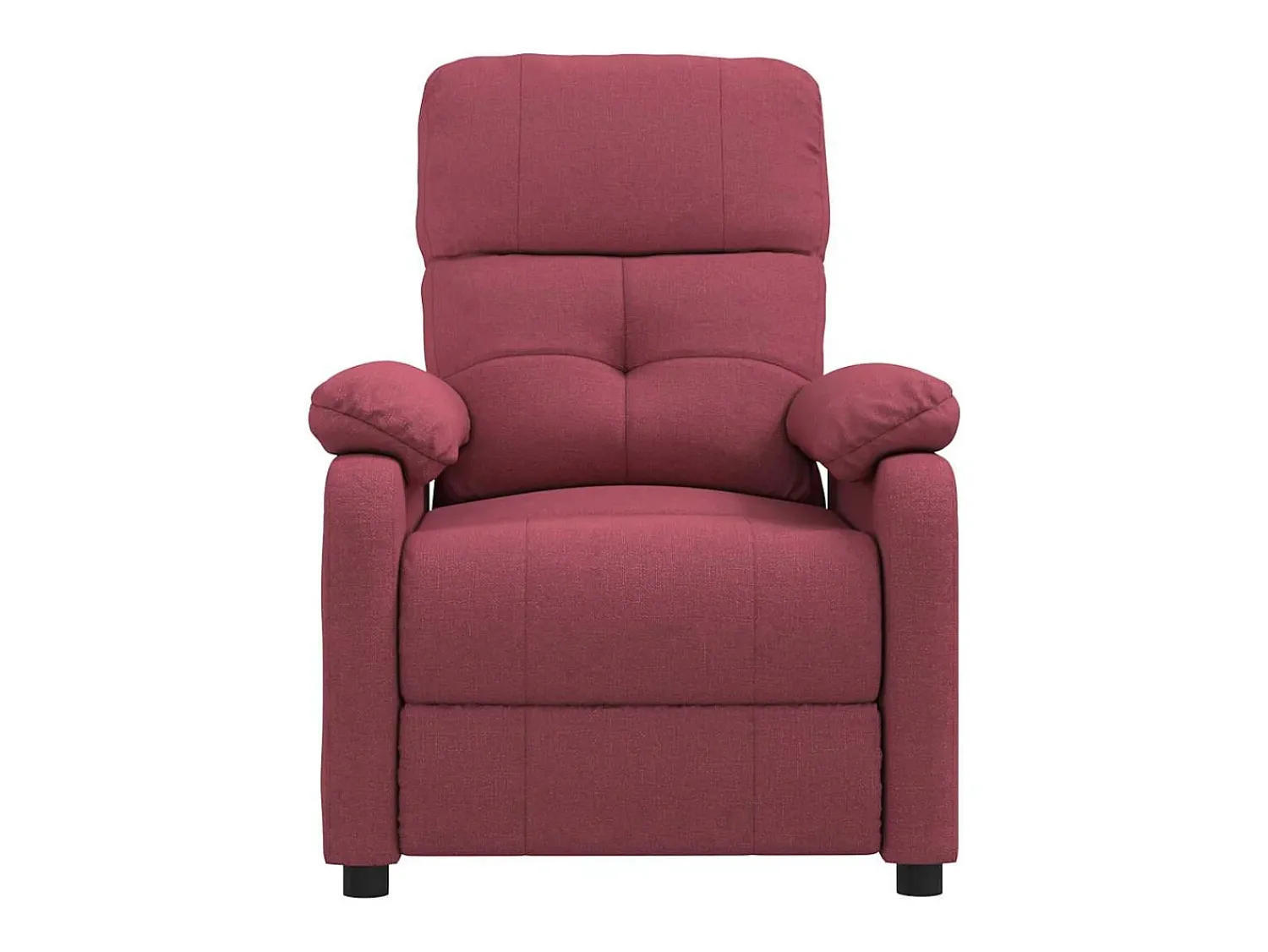 New Poltrona Reclinável | Poltrona Confortável Relax tecido tinto SHL108827 Vermelho