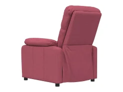 New Poltrona Reclinável | Poltrona Confortável Relax tecido tinto SHL108827 Vermelho