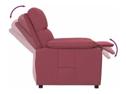 New Poltrona Reclinável | Poltrona Confortável Relax tecido tinto SHL108827 Vermelho