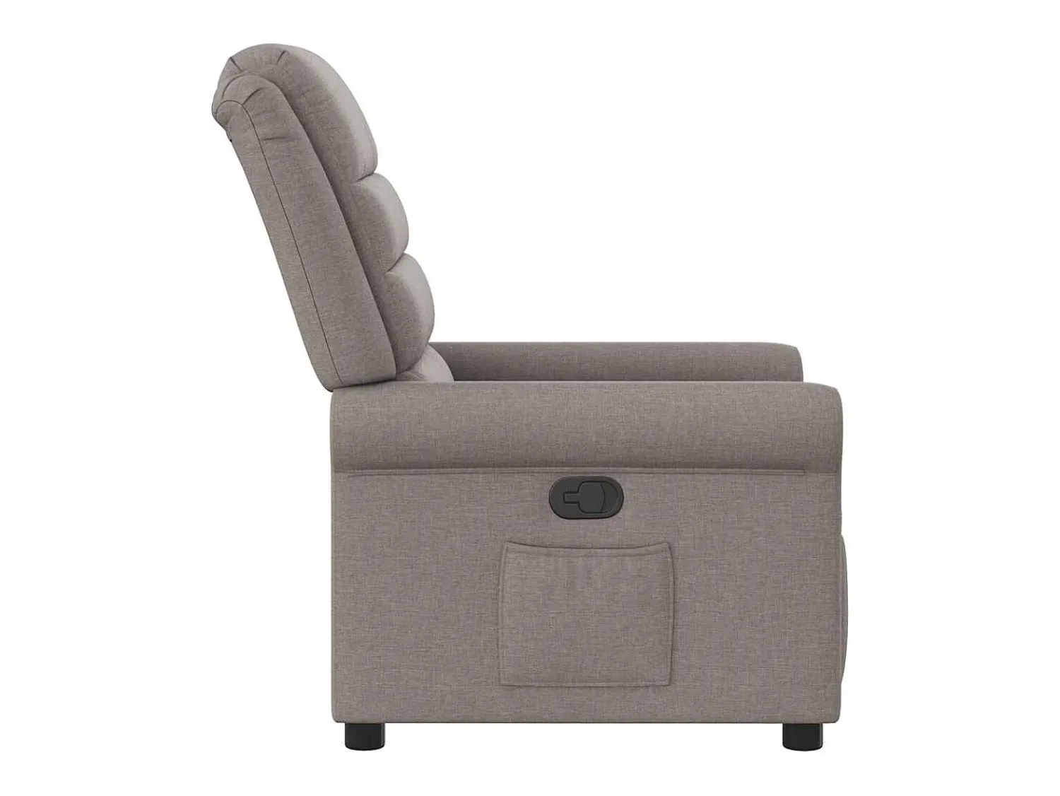 Poltrona Reclinável | Poltrona Confortável Relax tecido cinzento-acastanhado SHL426854^ Poltrona