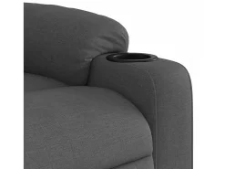 Poltrona* Poltrona Reclinável | Poltrona Confortável Relax tecido cinzento-escuro SHL360752 Cinza antracite