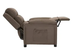 Online Poltrona Reclinável | Poltrona Confortável Relax tecido cinzento-acastanhado SHL81023 Taupe