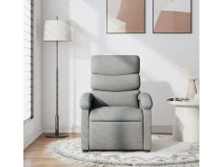 Poltrona* Poltrona Reclinável | Poltrona Confortável Relax tecido -claro SHL110714 Cinzento