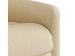 Clearance Poltrona Reclinável | Poltrona Confortável Relax tecido cor SHL811510 Creme