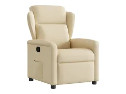 Clearance Poltrona Reclinável | Poltrona Confortável Relax tecido cor SHL811510 Creme