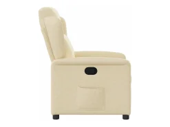 Clearance Poltrona Reclinável | Poltrona Confortável Relax tecido cor SHL811510 Creme