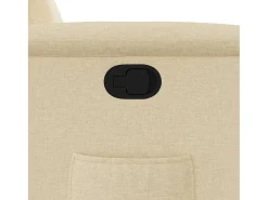 Clearance Poltrona Reclinável | Poltrona Confortável Relax tecido cor SHL811510 Creme