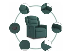 Poltrona* Poltrona Reclinável | Poltrona Confortável Relax tecido verde-escuro SHL173934 Verde pinho