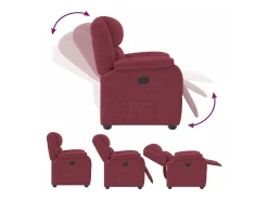 Poltrona| Poltrona Reclinável | Poltrona Confortável Relax tecido tinto SHL490546 Vermelho
