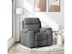 Best Poltrona Reclinável | Poltrona Confortável Relax tecido cinzento-escuro SHL441082 Cinza antracite