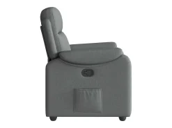 Best Poltrona Reclinável | Poltrona Confortável Relax tecido cinzento-escuro SHL441082 Cinza antracite