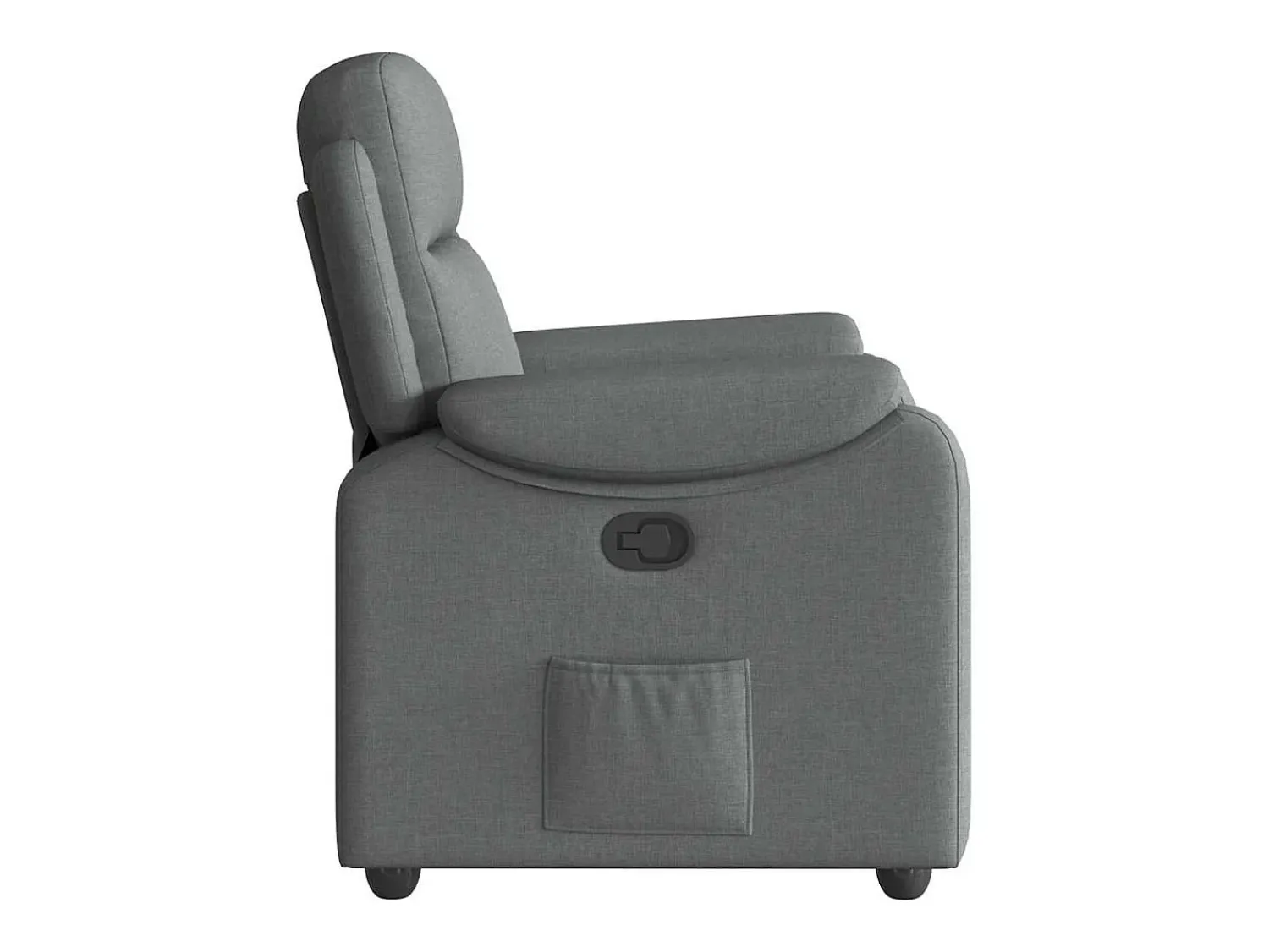 Best Poltrona Reclinável | Poltrona Confortável Relax tecido cinzento-escuro SHL441082 Cinza antracite