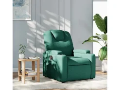 Hot Poltrona Reclinável | Poltrona Confortável Relax tecido verde-escuro SHL398444 Verde pinho