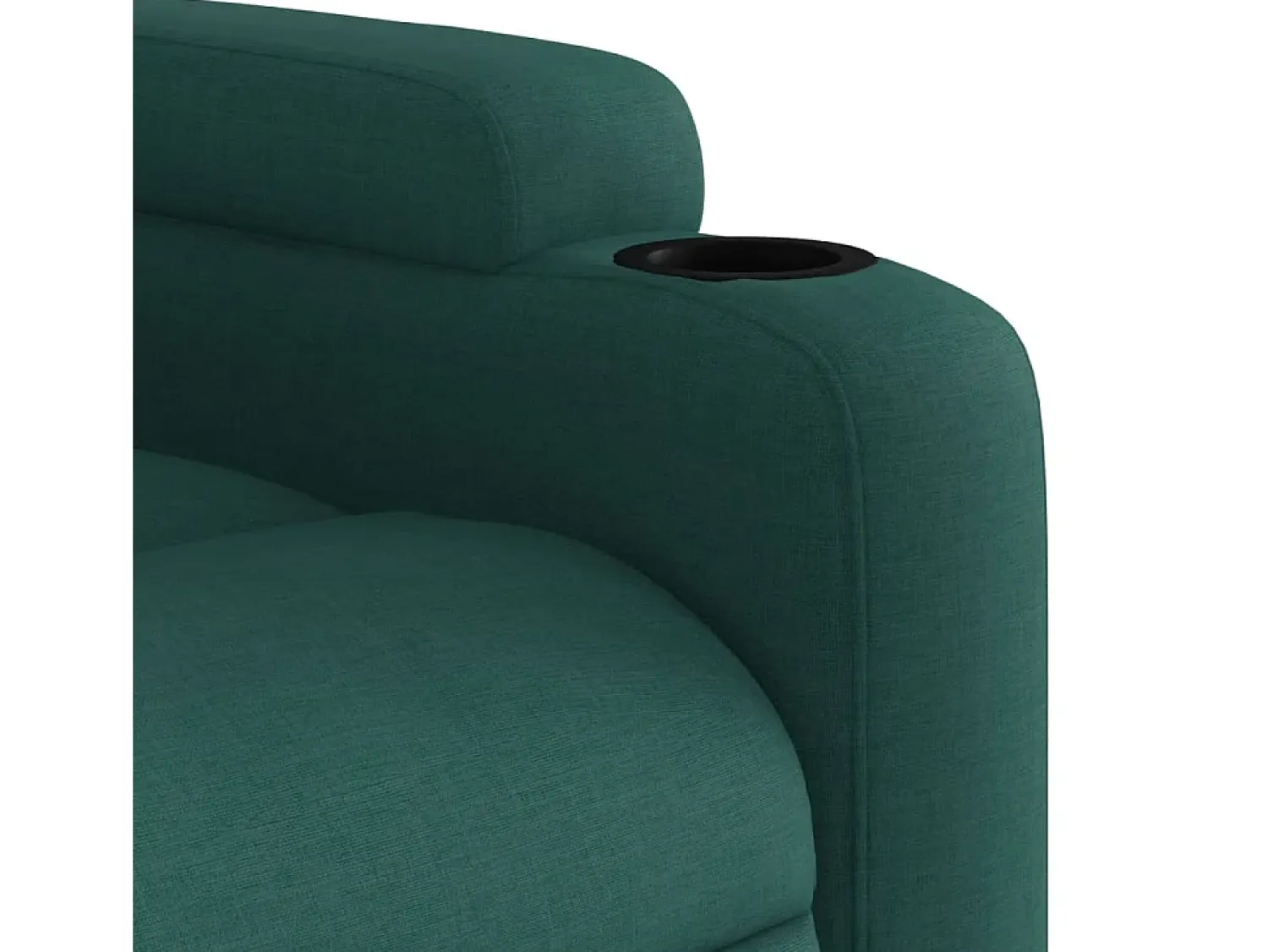 Hot Poltrona Reclinável | Poltrona Confortável Relax tecido verde-escuro SHL398444 Verde pinho