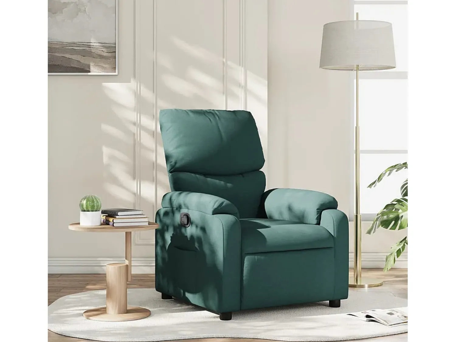Poltrona* Poltrona Reclinável | Poltrona Confortável Relax tecido verde-escuro SHL670845 Verde pinho