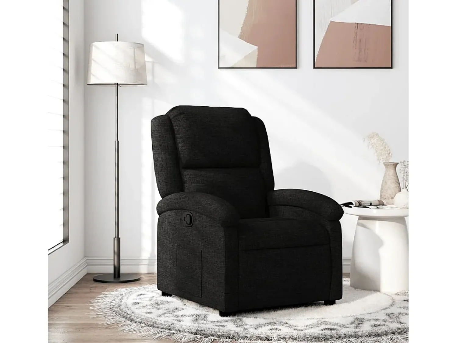 Poltrona| Poltrona Reclinável | Poltrona Confortável Relax tecido SHL262634 Preto