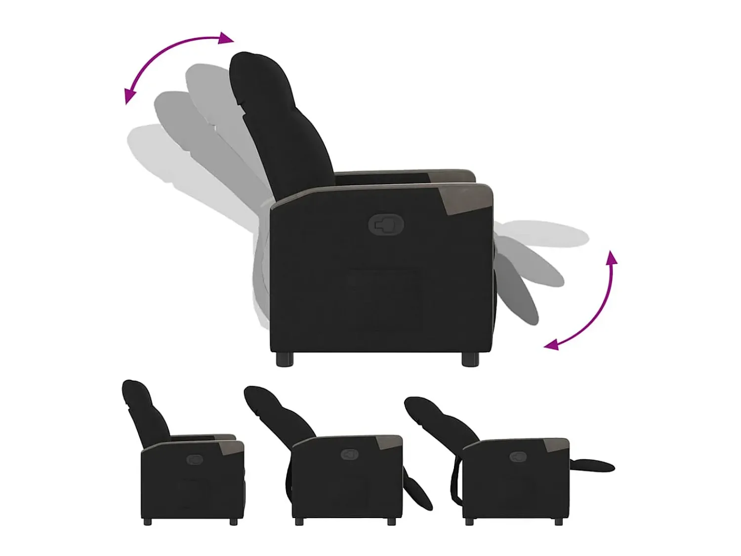 Poltrona Reclinável | Poltrona Confortável Relax tecido SHL572576^ Poltrona