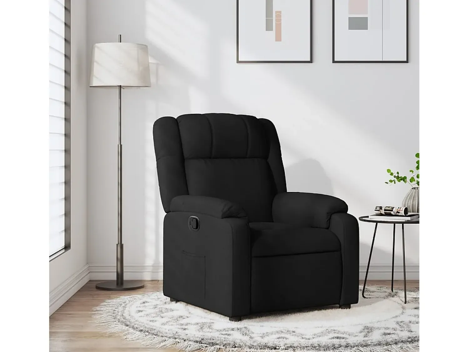Poltrona| Poltrona Reclinável | Poltrona Confortável Relax tecido SHL350518 Preto