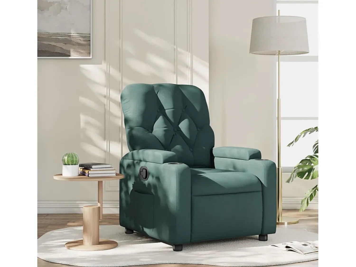 Poltrona* Poltrona Reclinável | Poltrona Confortável Relax tecido verde-escuro SHL582155 Verde pinho