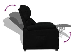 Online Poltrona Reclinável | Poltrona Confortável Relax tecido SHL176259 Preto