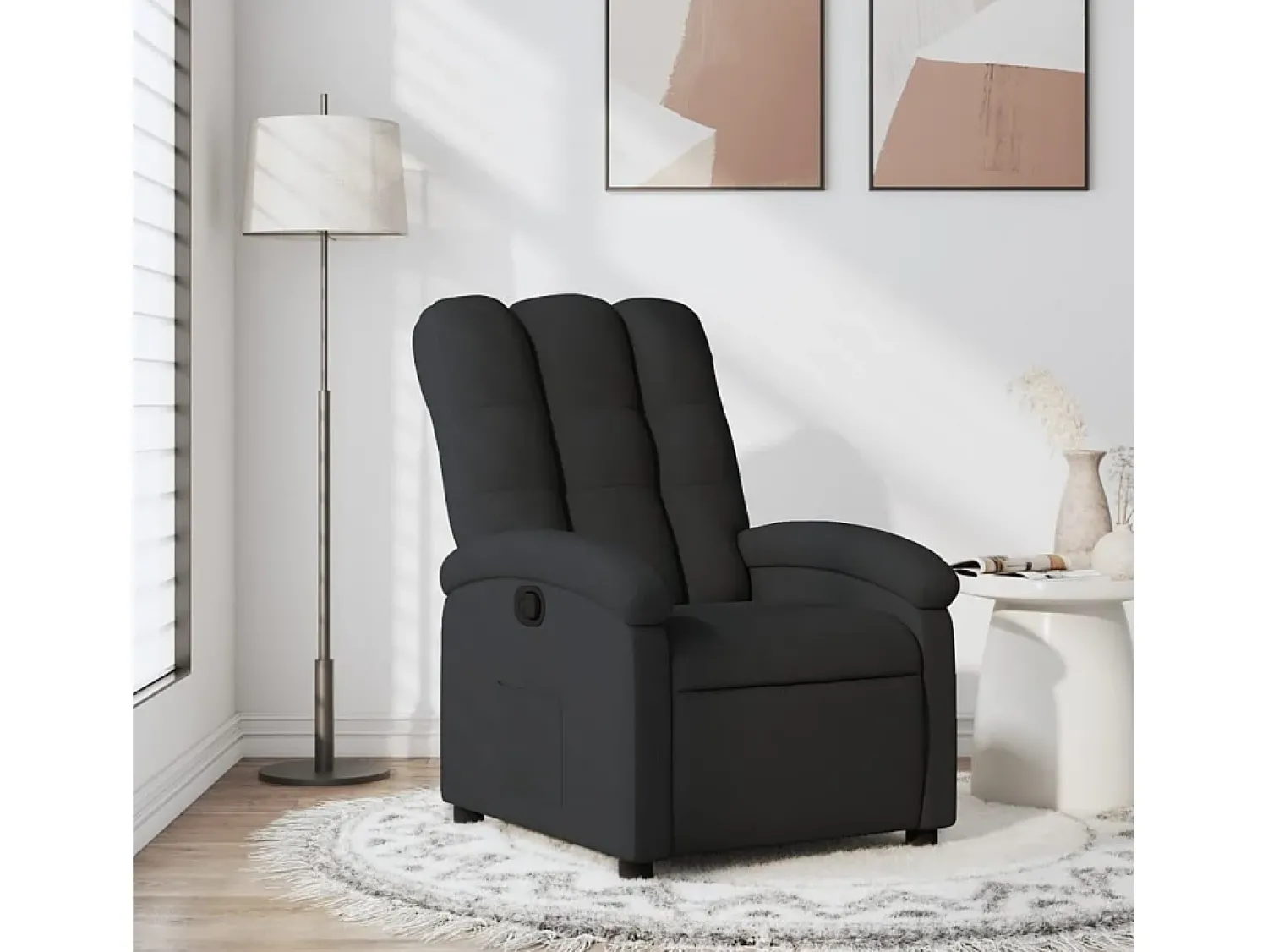 Poltrona| Poltrona Reclinável | Poltrona Confortável Relax tecido SHL759685 Preto