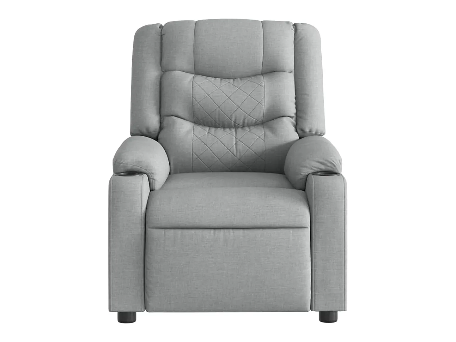 Online Poltrona Reclinável | Poltrona Confortável Relax tecido -claro SHL165225 Cinzento