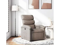 Poltrona* Poltrona Reclinável | Poltrona Confortável Relax tecido cinzento-acastanhado SHL210396 Taupe