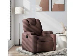 Poltrona* Poltrona Reclinável | Poltrona Confortável Relax tecido -escuro SHL451141 Castanho