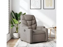 Poltrona Reclinável | Poltrona Confortável Relax tecido cinzento-acastanhado SHL689790^ Poltrona