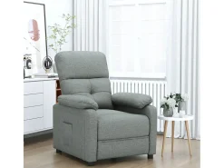 Hot Poltrona Reclinável | Poltrona Confortável Relax tecido cinzento-escuro SHL92694 Cinza antracite