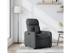 Poltrona| Poltrona Reclinável | Poltrona Confortável Relax tecido cinzento-escuro SHL452413 Cinza antracite