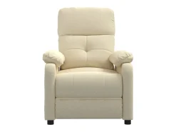Poltrona| Poltrona Reclinável | Poltrona Confortável Relax tecido cor SHL726757 Creme