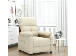 Poltrona| Poltrona Reclinável | Poltrona Confortável Relax tecido cor SHL726757 Creme