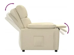 Poltrona| Poltrona Reclinável | Poltrona Confortável Relax tecido cor SHL726757 Creme