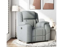 Poltrona| Poltrona Reclinável | Poltrona Confortável Relax tecido -claro SHL194850 Cinzento