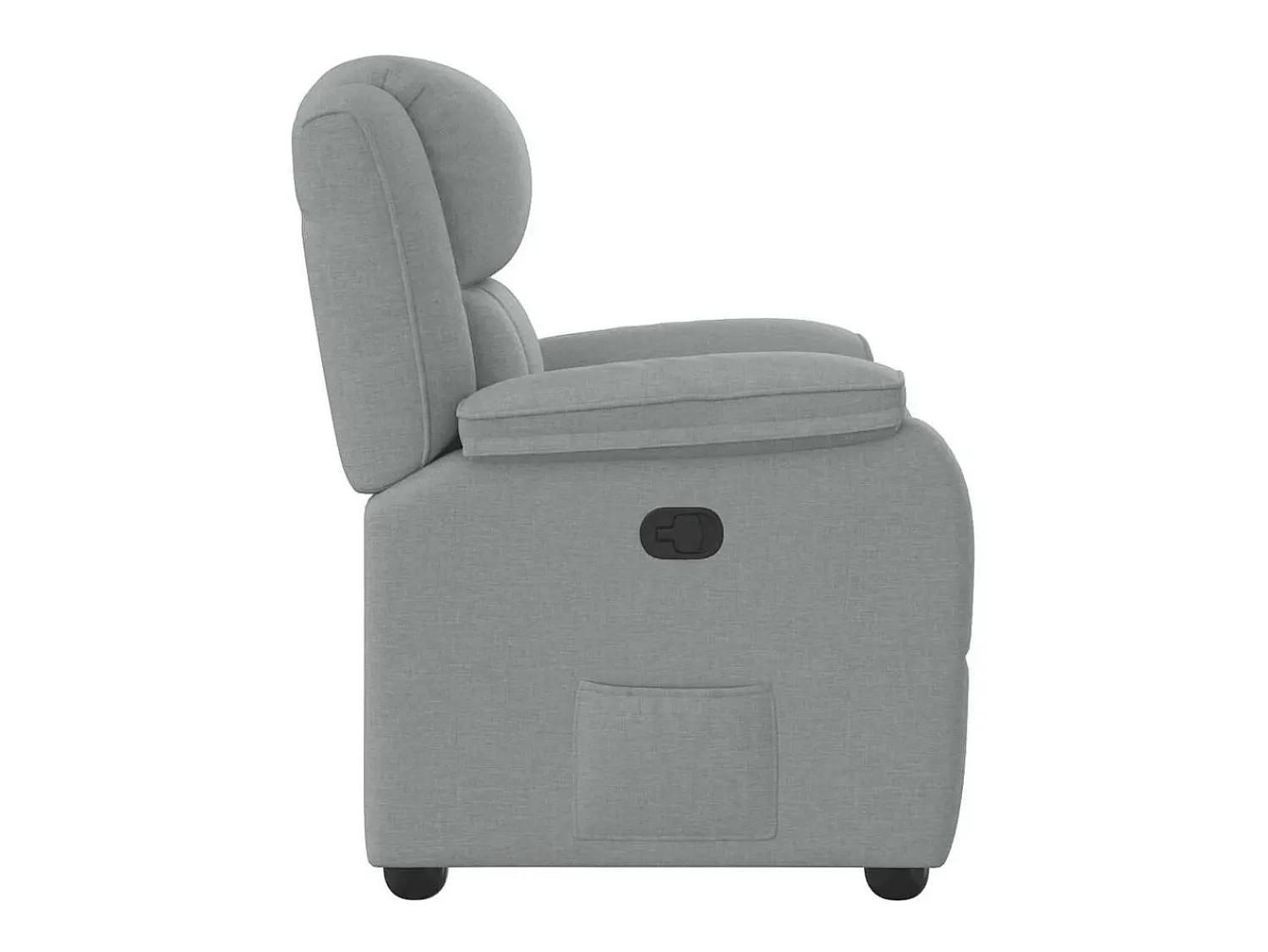 Poltrona| Poltrona Reclinável | Poltrona Confortável Relax tecido -claro SHL194850 Cinzento