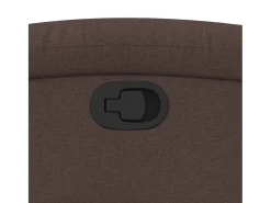 Hot Poltrona Reclinável | Poltrona Confortável Relax tecido -escuro SHL39336 Castanho