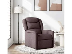 Poltrona* Poltrona Reclinável | Poltrona Confortável Relax tecido -escuro SHL441142 Castanho