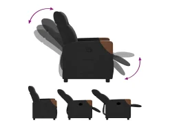 Poltrona| Poltrona Reclinável | Poltrona Confortável Relax tecido SHL88063 Preto