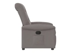 Poltrona Reclinável | Poltrona Confortável Relax tecido cinzento-acastanhado SHL877543^ Poltrona