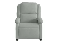 Clearance Poltrona Reclinável | Poltrona Confortável Relax veludo cinza claro SHL914167 Cinzento