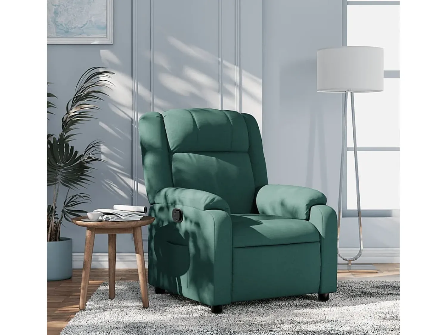 Online Poltrona Reclinável | Poltrona Confortável Relax tecido verde-escuro SHL921694 Verde pinho