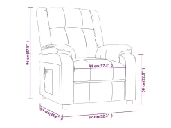 Poltrona* Poltrona Reclinável | Poltrona Confortável Relax tecido -claro SHL834057 Cinzento