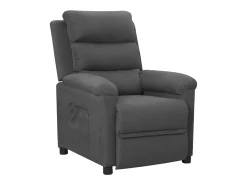 Poltrona| Poltrona Reclinável | Poltrona Confortável Relax tecido cinzento-escuro SHL102784 Cinza antracite