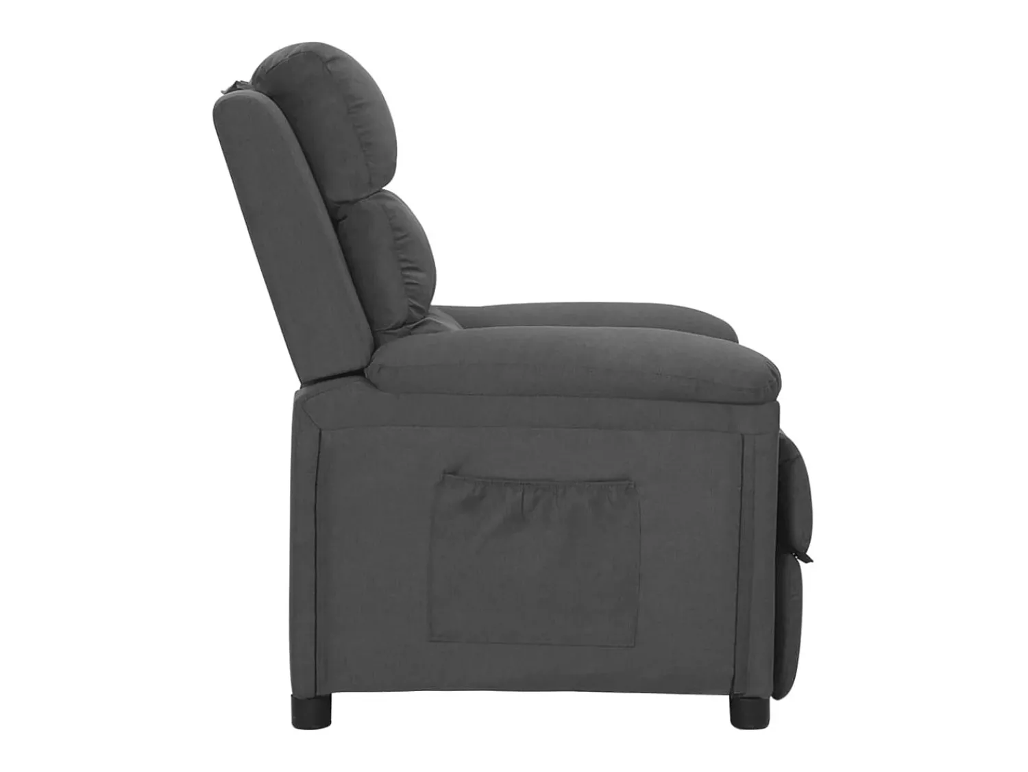 Poltrona| Poltrona Reclinável | Poltrona Confortável Relax tecido cinzento-escuro SHL102784 Cinza antracite